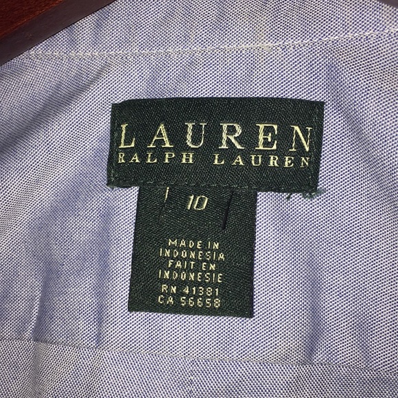 boys blue dress shirt 10 Lauren by Ralph Lauren - Picture 2 of 5